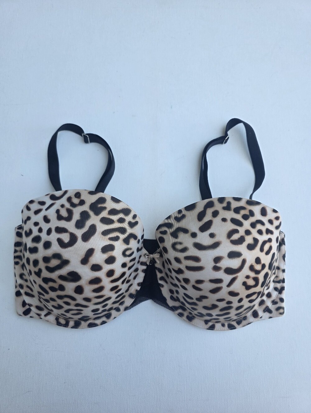 Victoria's Secret Leopard Print Convertible Strapless Bra 34DDD 34F